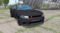 Dodge Charger SRT Hellcat 2015 Unmarked Police para Farming Simulator 2017