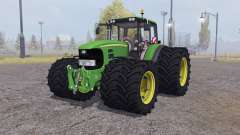 John Deere 7530 Premium twin wheels para Farming Simulator 2013