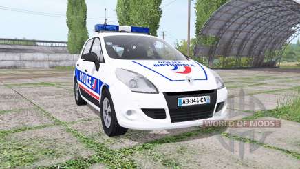 Renault Scenic (JZ) 2009 Police National para Farming Simulator 2017