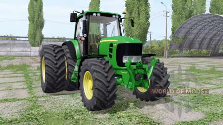 John Deere 7430 Premium dual rear para Farming Simulator 2017